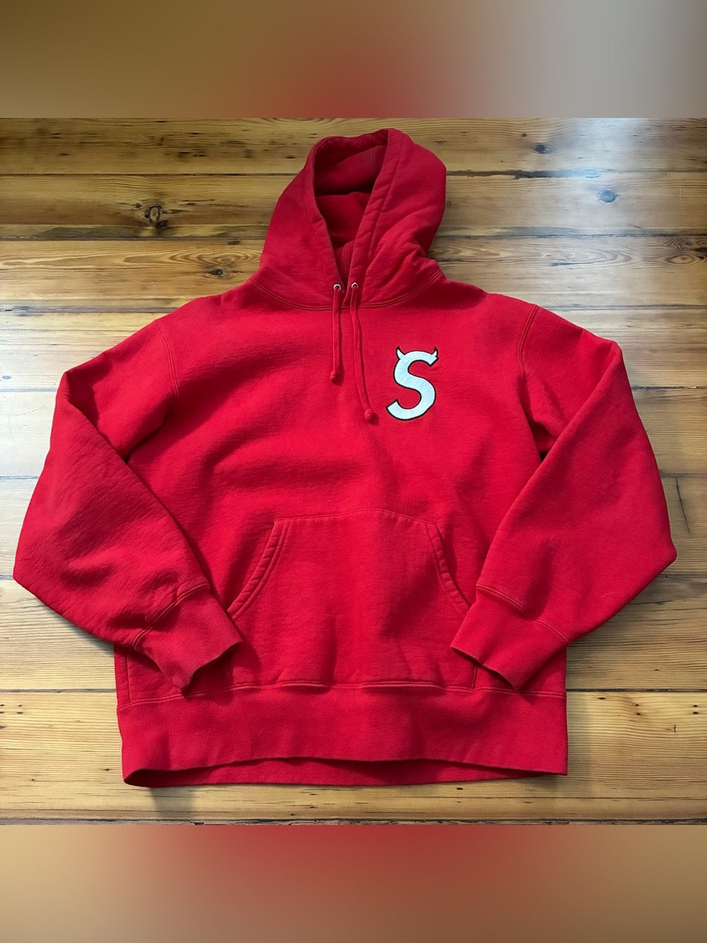 Supreme Devil S Logo Hooded Sweatshirt Sz M